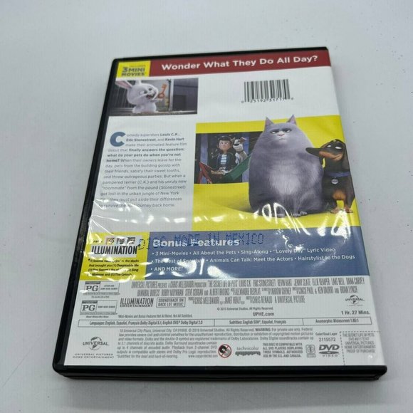 The Secret Life of Pets DVD New - Picture 2 of 2